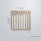 Ekena Millwork Small Cedar Park Decorative Fretwork Wood Wall Panels, Hickory, 11 3/8"W x 11 3/8"H x 3/8"T WALW12X12X0375CRPHI - alternate 3